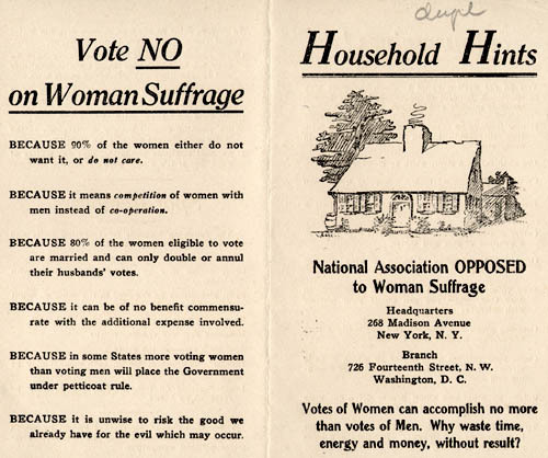 Anti Womens Suffrage Posters 