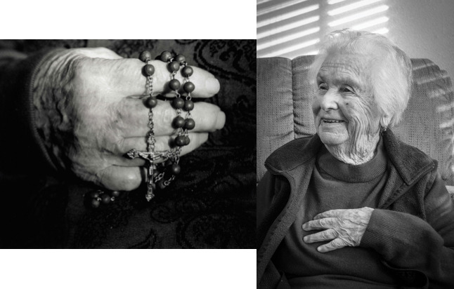 My Great-Grandmother Holding her Rosary