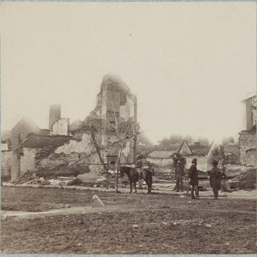 Views in Fredericksburg, Va., showing destruction of houses by bombardment on December 13, 1862