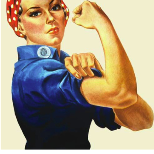 “Rosie the Riveter,” symbol of women empowerment during WW2