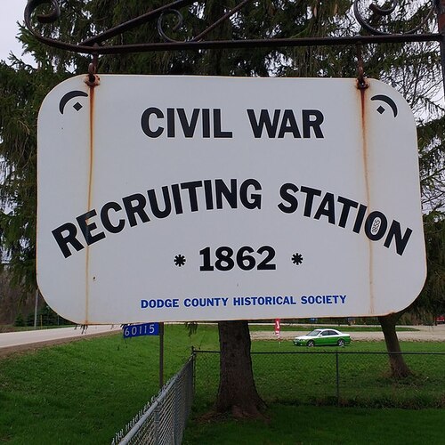 File:Civil War Recruiting Station, Wasioja, MN-sign.jpg