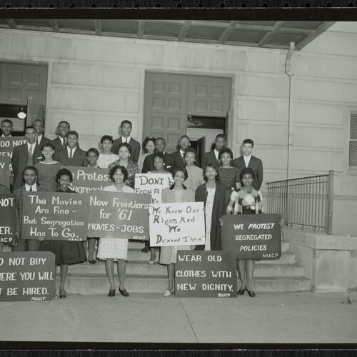 NAACP Youths picketing, Edenton N.C. image 2