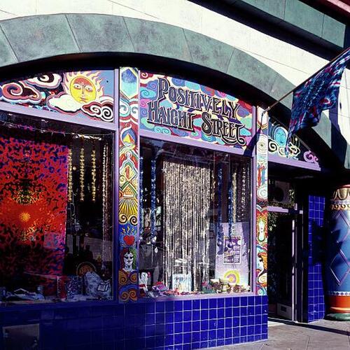 &#039;Head shop&#039; on Haight Street in the Haight-Ashbury section of San Francisco, California, where the hippie movement was headquartered in the 1960s