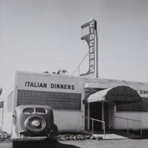 Entry to Cincera&#039;s Italian Restaurant, Petaluma, California, 1950s