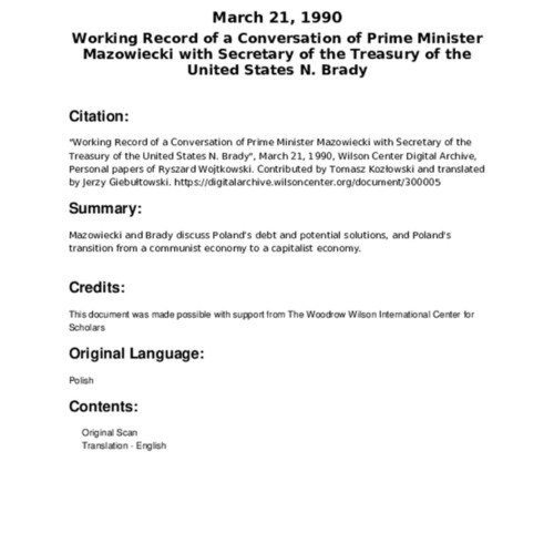 Working Record of a Conversation of Prime Minister Mazowiecki with Secretary of the Treasury of the United States N. Brady.pdf
