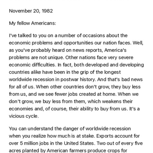 Radio Address to the Nation on International Free Trade | Ronald Reagan.pdf