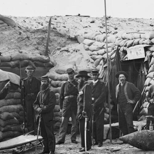 [Morris Island, South Carolina. Headquarters of field officer of the trenches. Second parallel]