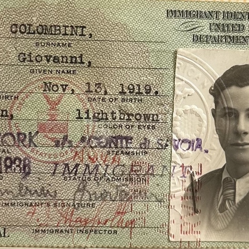J.Colombini Immigrant Identification Card.jpg