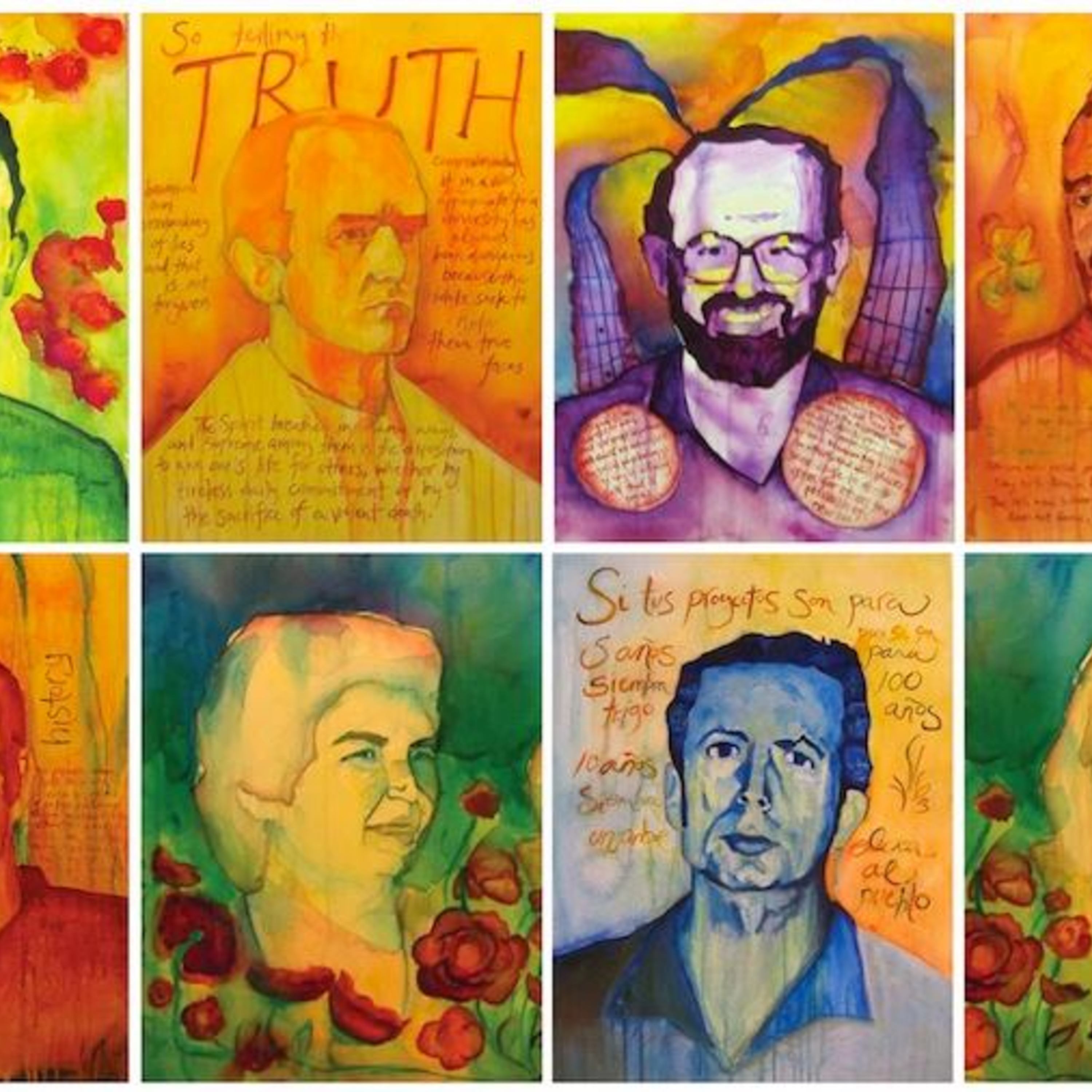 Paintings of Salvadoran Jesuit Martyrs