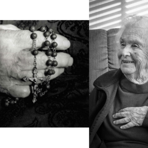 My Great-Grandmother Holding her Rosary