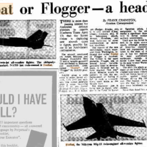 Historic Newspapers About the MiG-25
