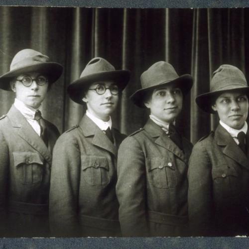 From left to right: Anna Holman, Julia Collier, Katherine Shortall, and Mary Burrage.